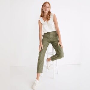 Madewell Green Cargo Pants Relaxed Fit